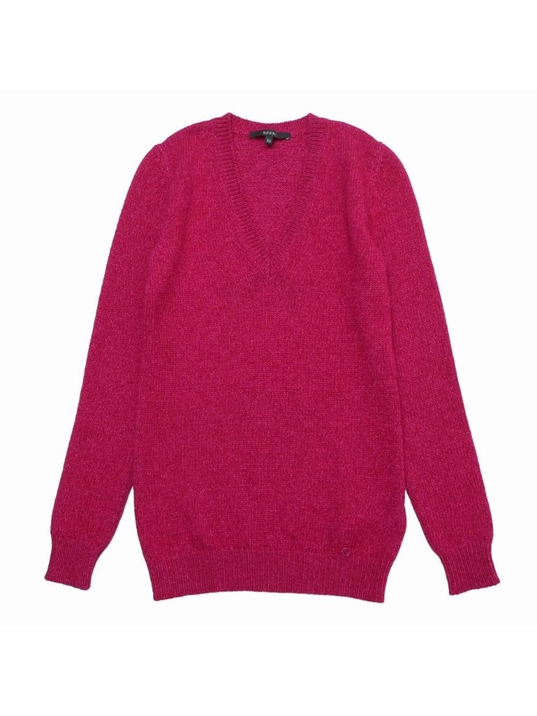 Gucci Sweater Xs Cashmere Blend V-Neck Knit Gg Logo